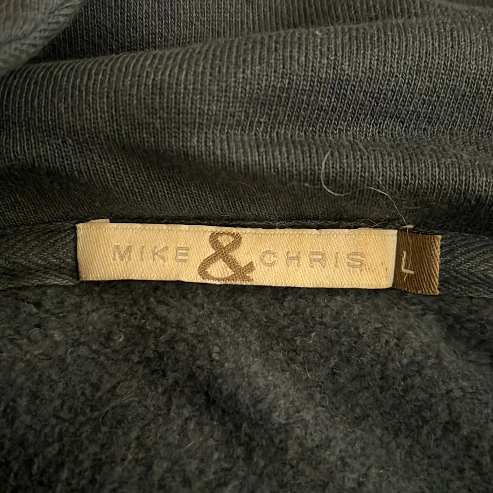 Mike & Chris hooded sweatshirt jacket, blue, size L GUC! - Picture 3 of 11